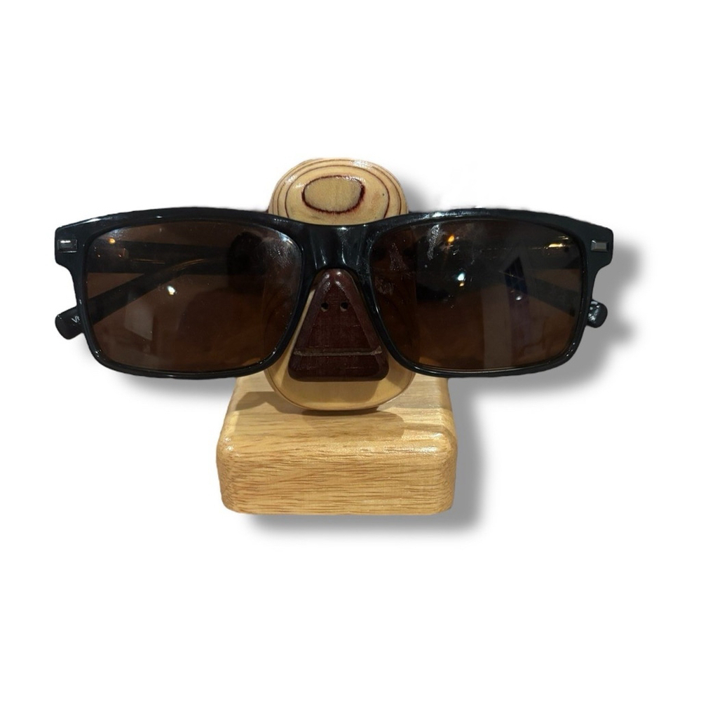 Handmade Wooden Monkey 3D Eyeglass Holder, Eyeglass Stand, Two Tone Monkey